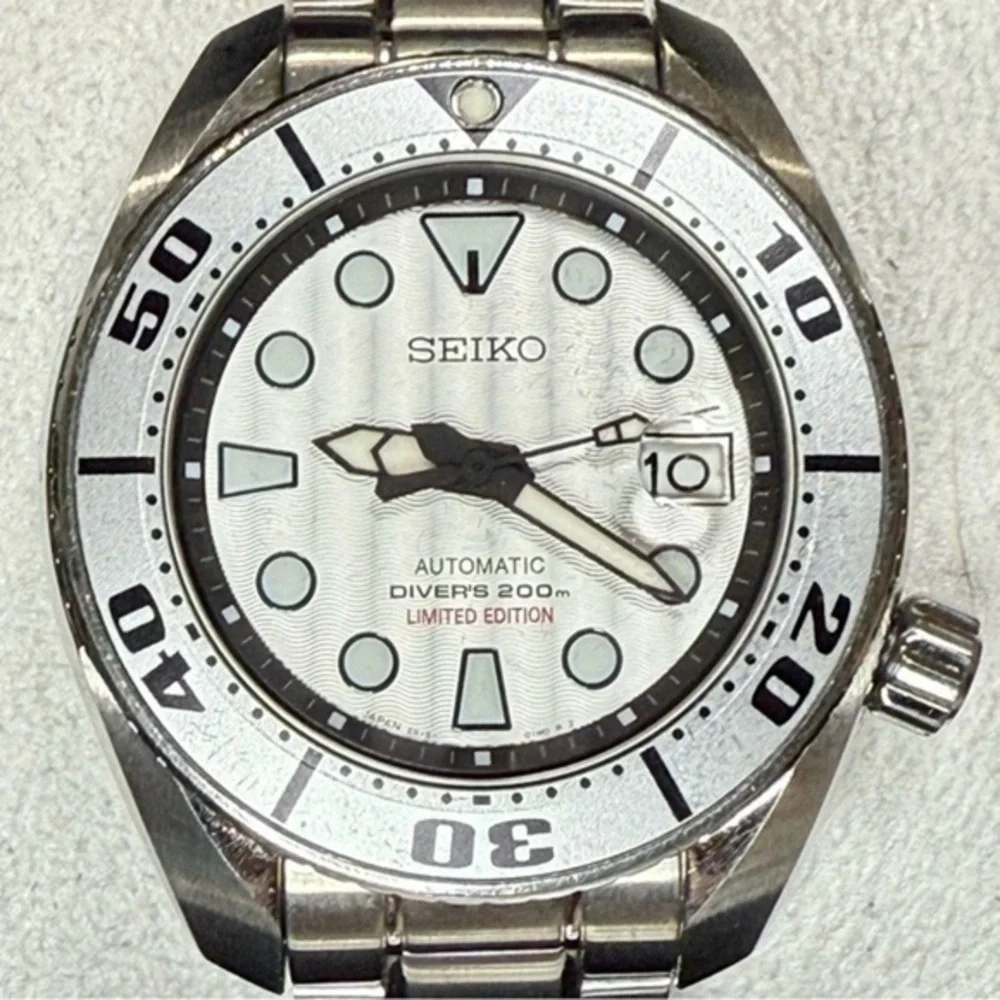 Seiko “Silver Sumo” Date Silver Dial Auto Mens Classic Watch *Limited Edition*